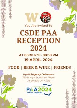 Join CSDE at PAA 2024 at our Annual Reception and Support Our Presentations